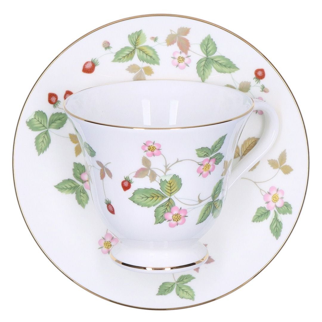 ★大型サイズ★超希少 ウェッジウッド クラシカル フィギュリン ビクトリアン ウェッジウッド カップ&ソーサー WEDGWOOD ワイルドストロベリー