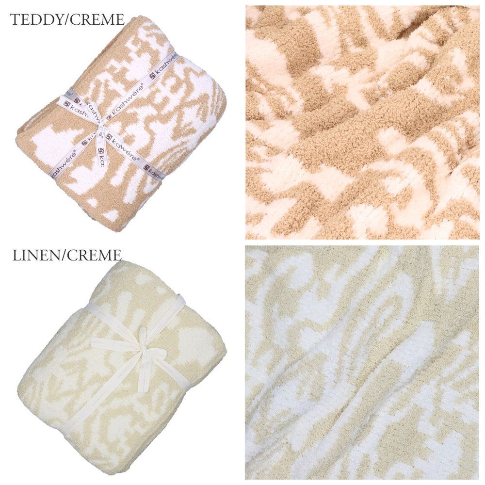 カシウェア/カシウエア KASHWERE ブランケット ダマスク柄 THCHDSK01 Damask Blanket 135×183(cm)