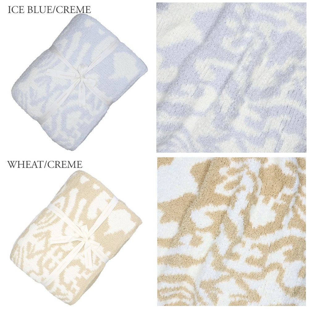カシウェア/カシウエア KASHWERE ブランケット ダマスク柄 THCHDSK01 Damask Blanket 135×183(cm)