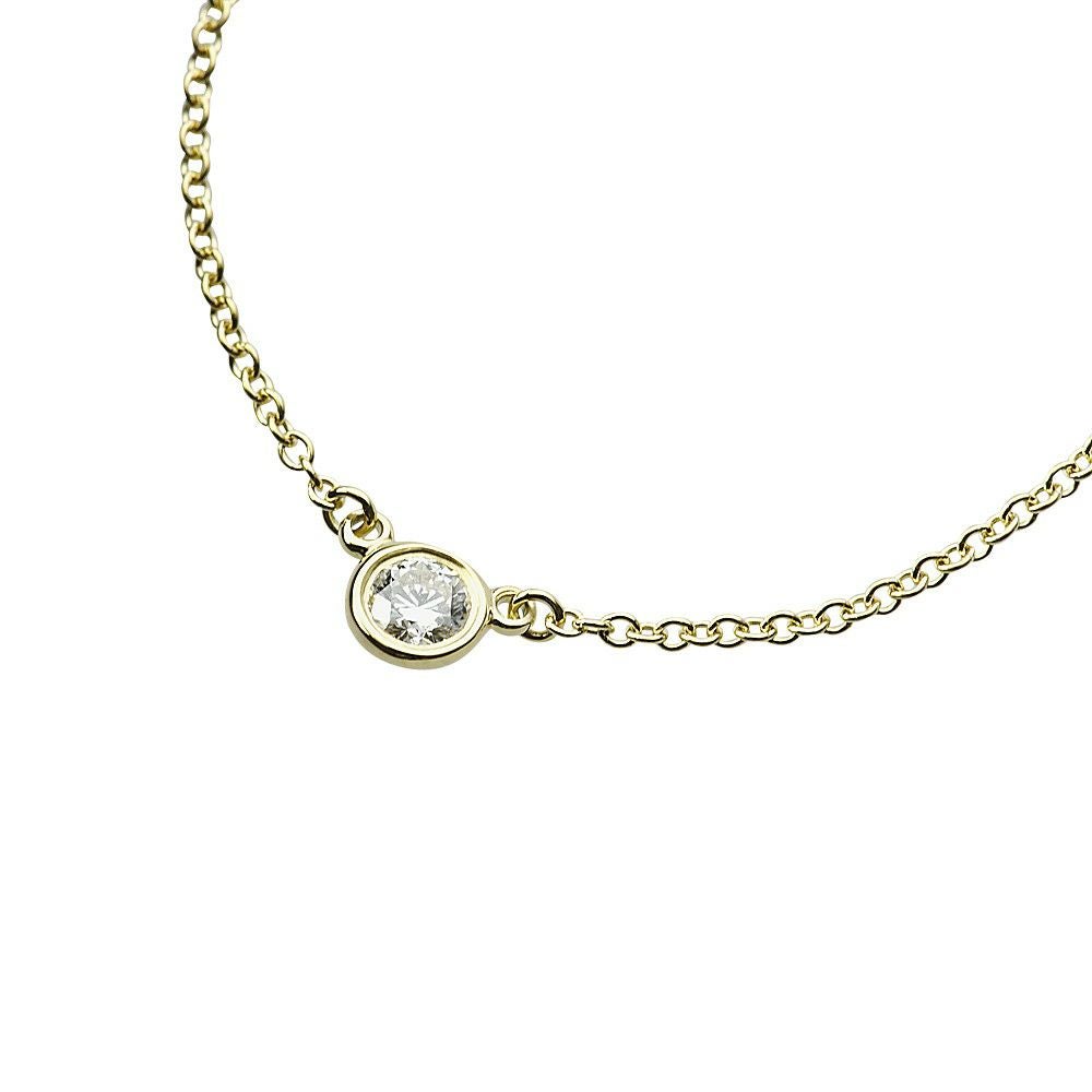 ティファニー TIFFANY ネックレス バイザヤード ダイヤ 0.12ct イエローゴールド 24834239