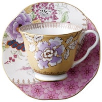 ウェッジウッド カップ＆ソーサー コーヒーカップ WEDGWOOD ハーレクイン コレクション バタフライブルーム コーヒーカップ＆ソーサー イエロー【お取り寄せ】