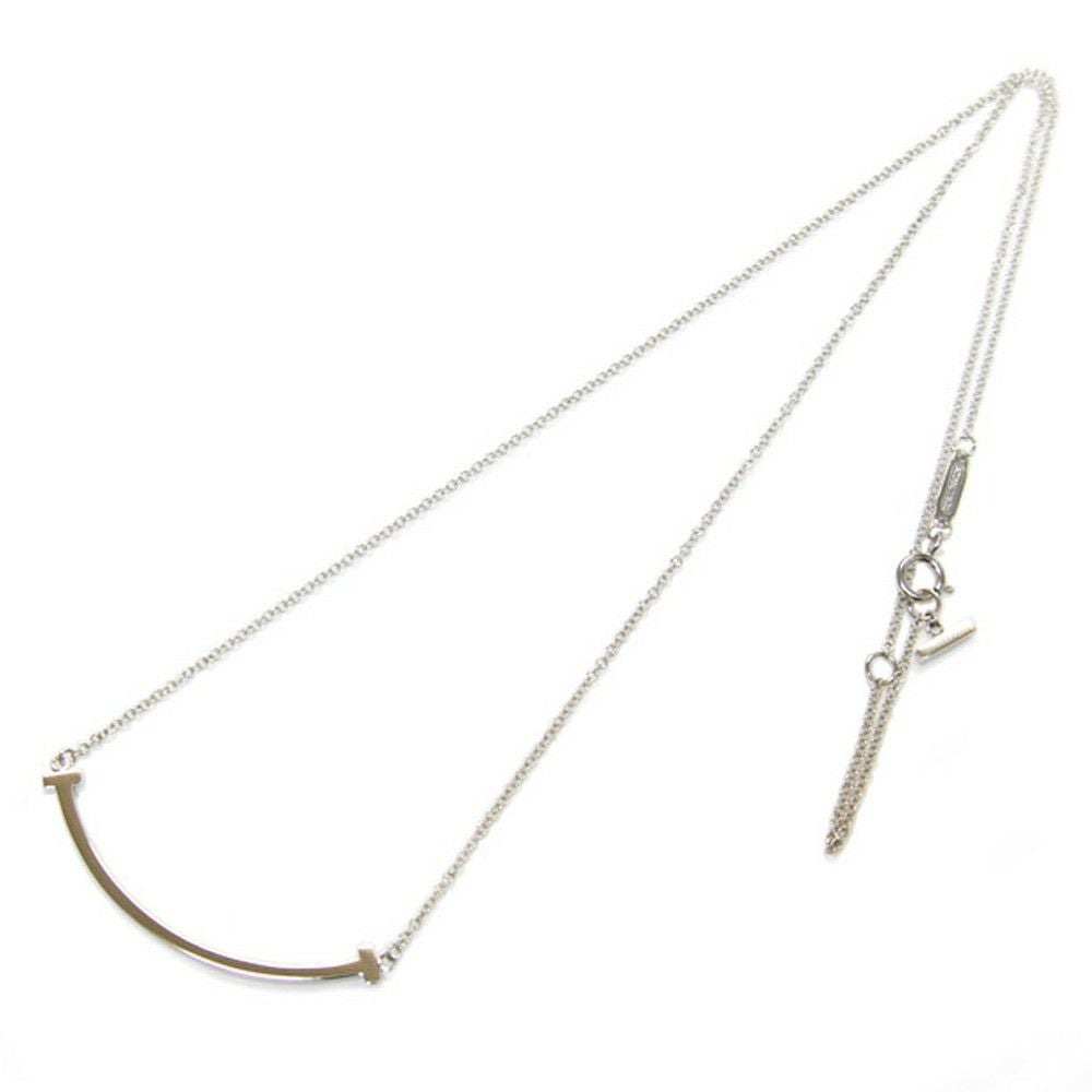 ティファニー ネックレス TIFFANY 【tiffany-Tスマイル】 ペンダント スモール 18Kホワイトゴールド 35189424 Tiffany&co.：ティファニー