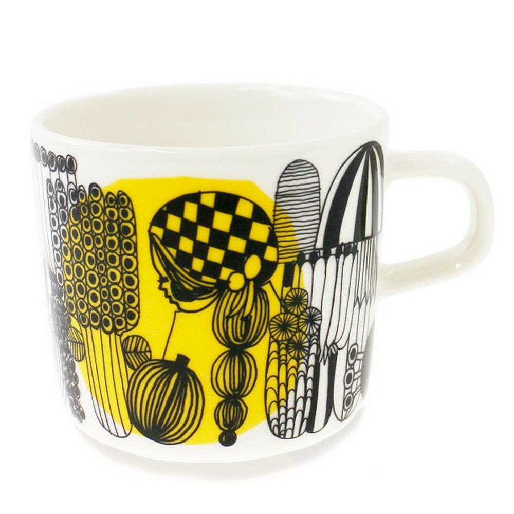 マリメッコ マグカップ コーヒーカップ MARIMEKKO 63293-192 SIIRTOLAPUUTARHA シイルトラプータルハ イエロー