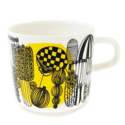 マリメッコ マグカップ コーヒーカップ MARIMEKKO 63293-192 SIIRTOLAPUUTARHA シイルトラプータルハ イエロー