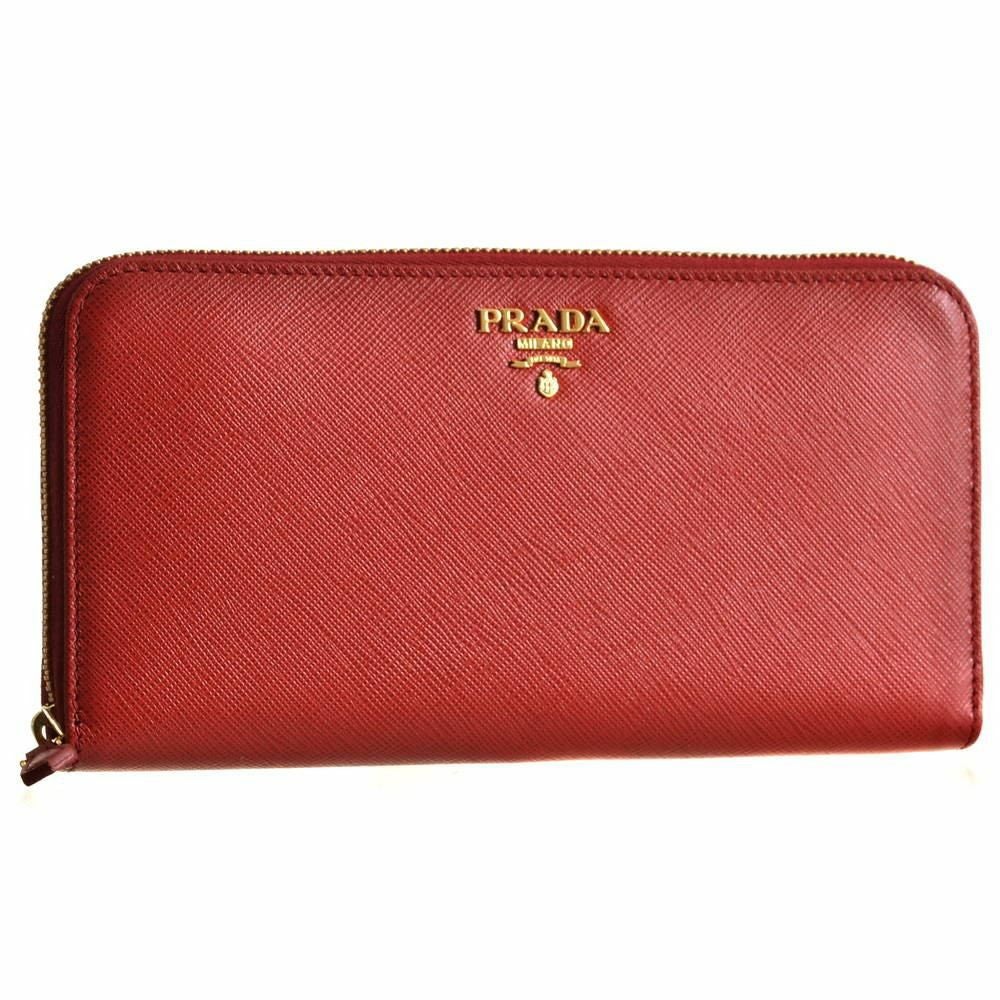 PRADA長財布 プラダ PRADA 財布 長財布 1ML506 QWA F068Z FUOCO 【SAFFIANO METAL
