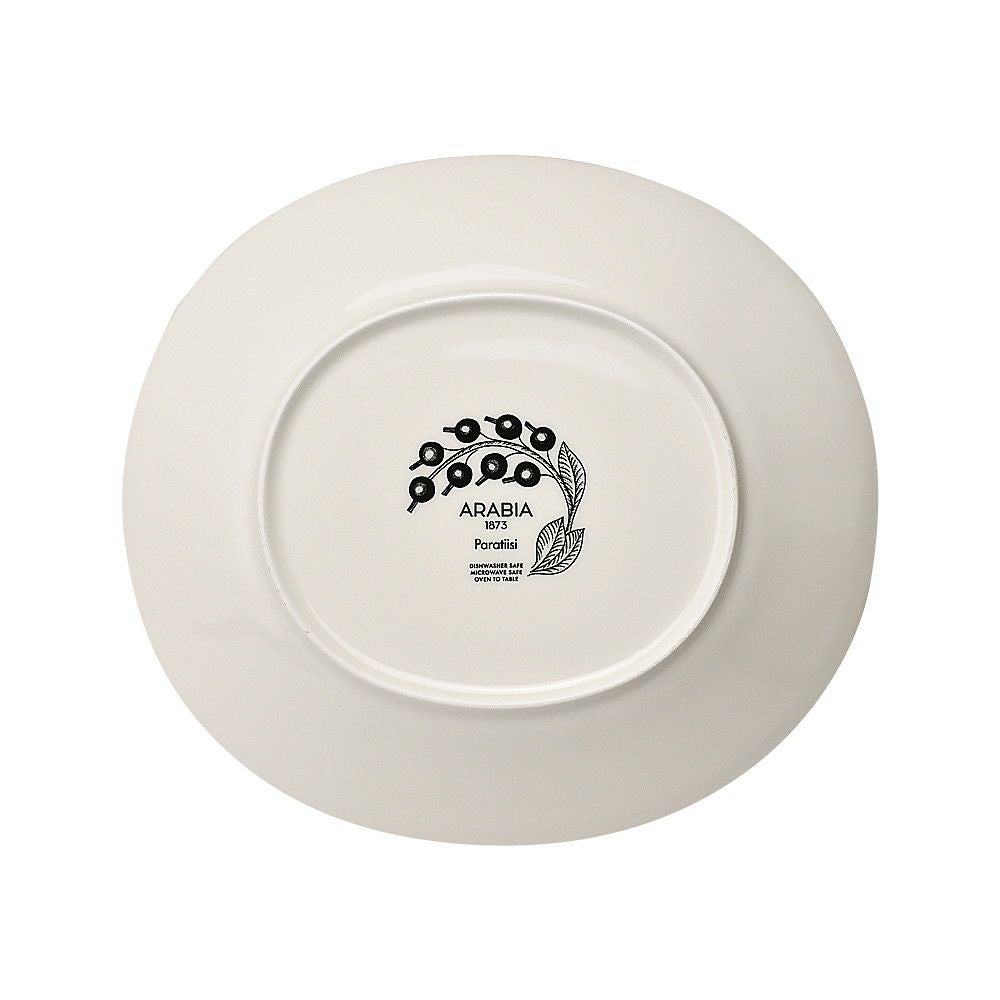 アラビア ARABIA オーバル プレート 100130 パープルパラティッシ ホワイト×パープル 22cm×25cm