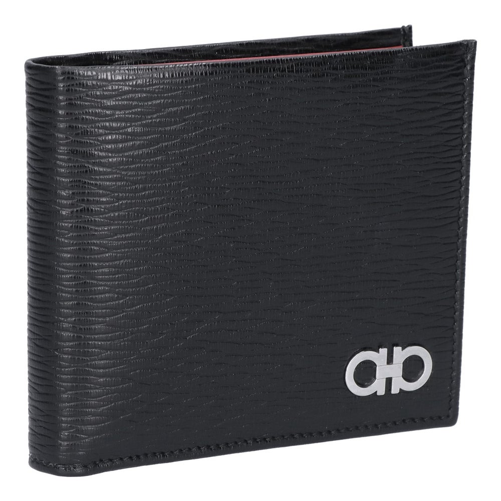 フェラガモ FERRAGAMO 財布 折財布 【REVIVAL GANC】 66A065 685986 0397 NERO/RED ブラック(0397/NERO+ROSSO)