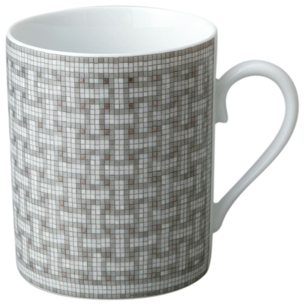エルメス HERMES マグカップ MOSAIQUE AU 24　モザイク・ヴァンキャトル 35031 プラチナ 300ml【お取り寄せ】