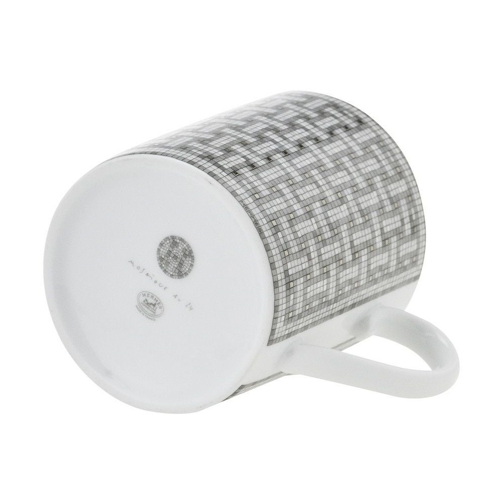 エルメス HERMES マグカップ MOSAIQUE AU 24　モザイク・ヴァンキャトル 35031 プラチナ 300ml【お取り寄せ】