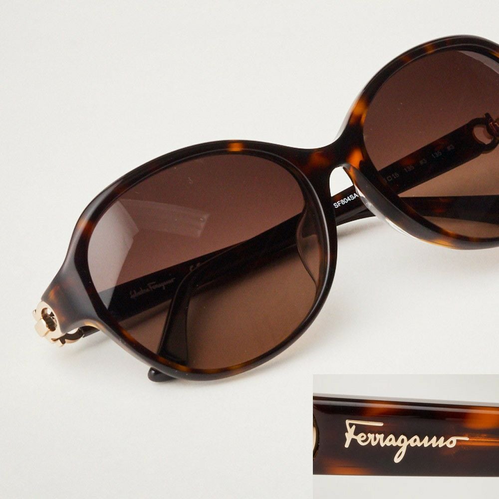 【りーぽん】【美品】Ferragamo ブラウン サングラス ケース付き Salvatore Ferragamo サルヴァトーレ フェラガモ サングラス