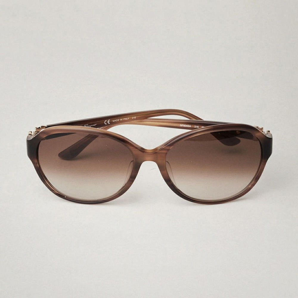 フェラガモ FERRAGAMO サングラス レディース メンズ 804SA ブラウン系(216/STRIPED BROUN)