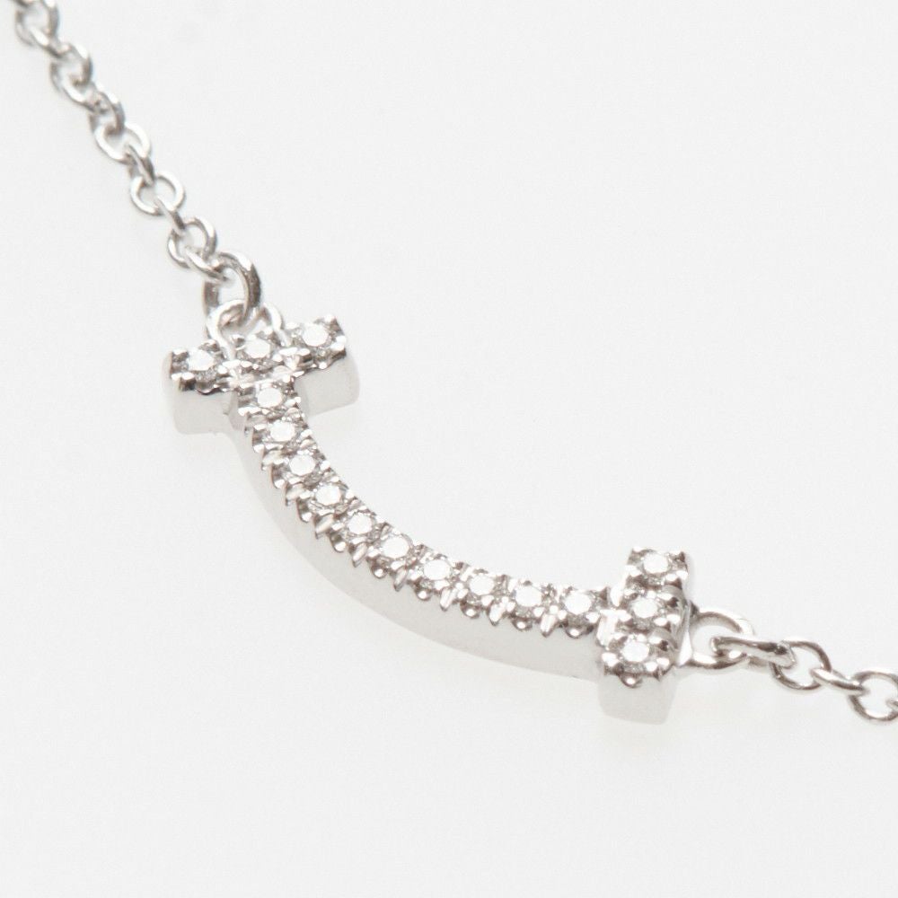ティファニー TIFFANY ネックレス Tスマイル ミニ 62617802 ペンダント 18K ダイヤモンド 0.03ct ホワイトゴールド