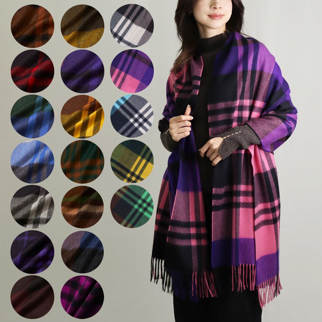 ジョシュアエリス JOSHUA ELLIS ストール 大判ストール PRIMARY BLACK