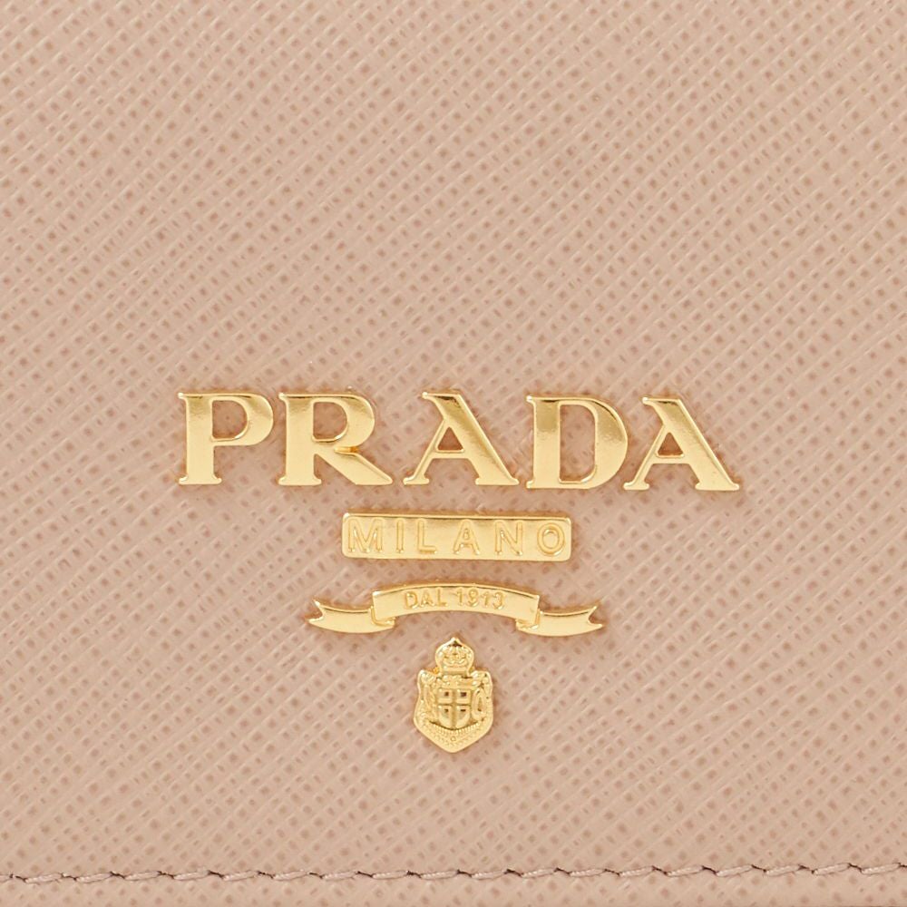プラダ カードケース 【SAFFIANO METAL】 1MC122 QWA ベージュ系(F0236 CIPRIA) PRADA