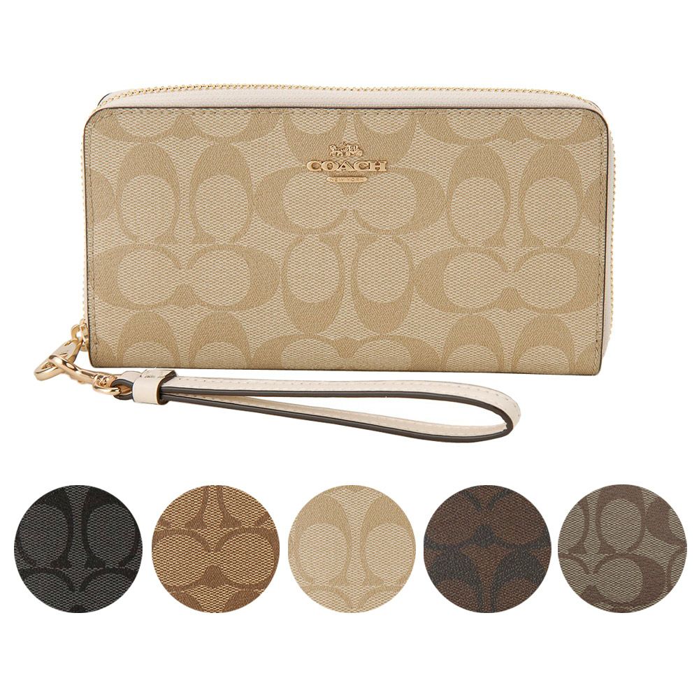 コーチ　長財布 COACH】コーチ 長財布 パテントレザー シグネチャー ロゴ 型押し