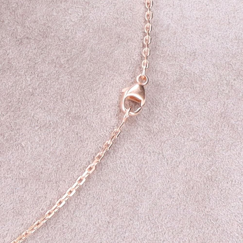 エルメス HERMES ネックレス ポップアッシュH ミニ H147992FO NOIR/PINK GOLD