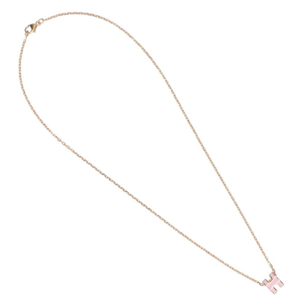 エルメス HERMES ネックレス POP H MINI H147992FP ピンク系×ゴールド系(ROSE DRAGEE/GOLD)