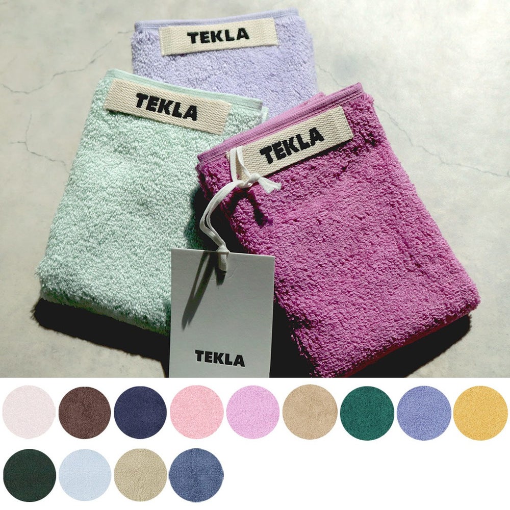 テクラ TEKLA タオル ハンドタオル ウォッシュクロス WASH CLOTH 無地/ストライプ 30cm×30cm