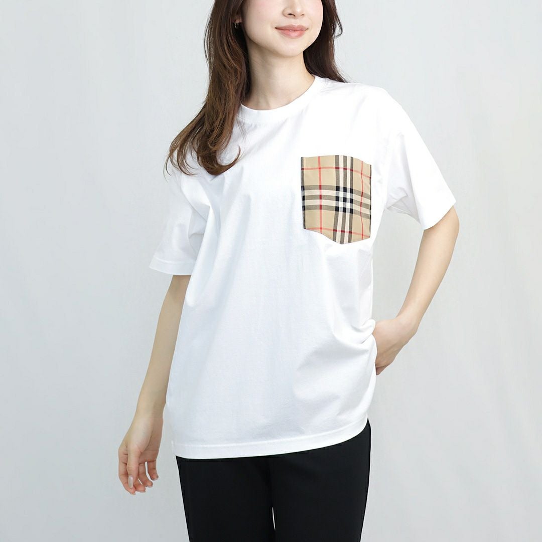 バーバリー BURBERRY レディース ポケットチェックコットン 半袖T