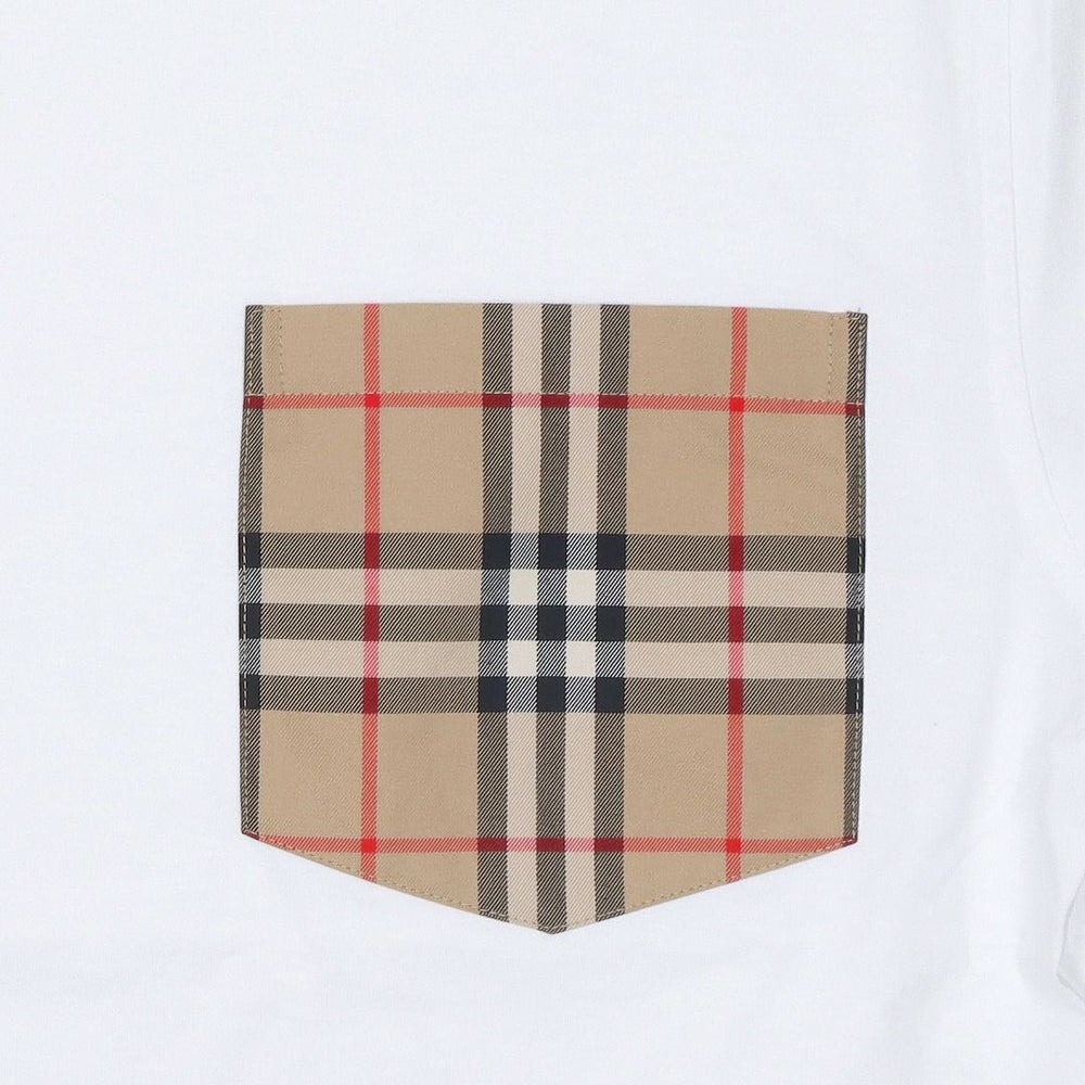 バーバリー BURBERRY レディース 半袖Tシャツ CARRICKCHK 8043386 ホワイト(A1464 WHITE)