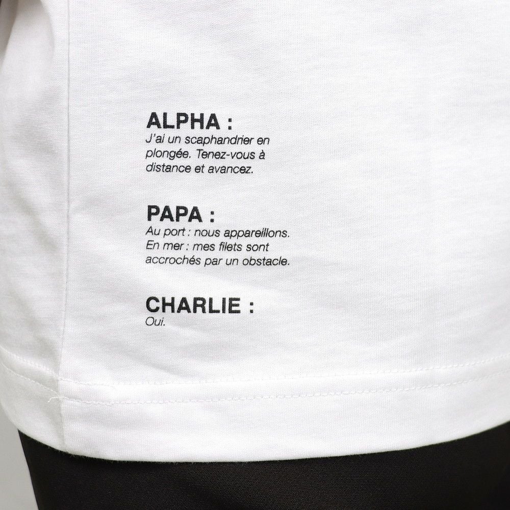 アーペーセー A.P.C. レディース Tシャツ EVAN CODEU M26196 ホワイト系(AAB WHITE)