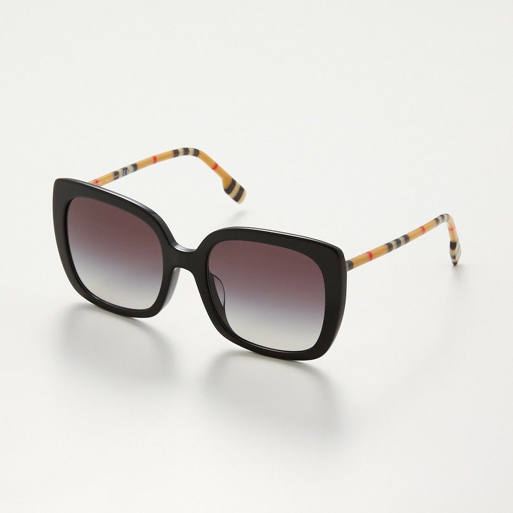 バーバリー BURBERRY メンズ レディース サングラス BE4323F 38538G BLACK VINTAGE CHECK/GREY