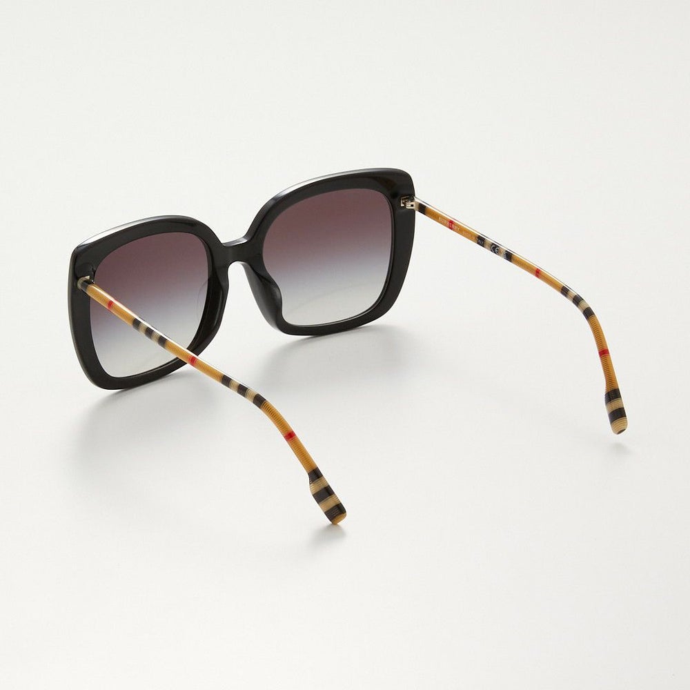 バーバリー BURBERRY メンズ レディース サングラス BE4323F 38538G BLACK VINTAGE CHECK/GREY