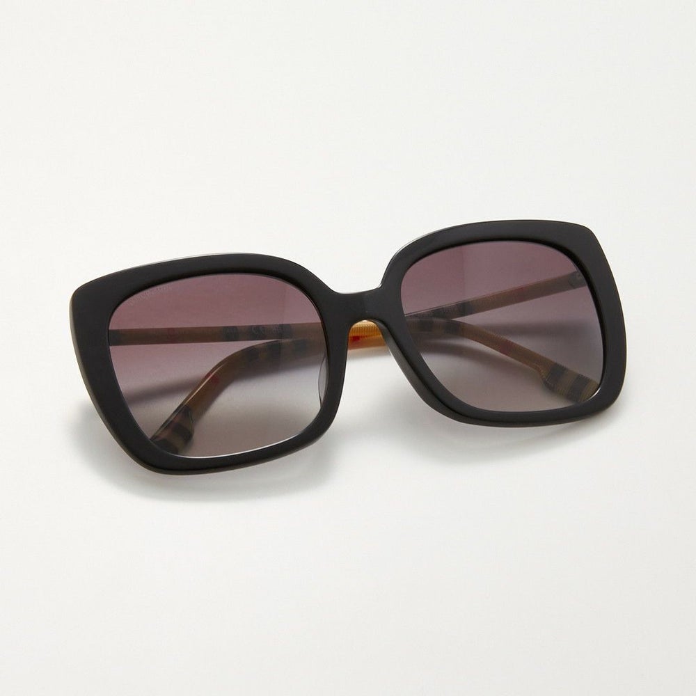 バーバリー BURBERRY メンズ レディース サングラス BE4323F 38538G BLACK VINTAGE CHECK/GREY