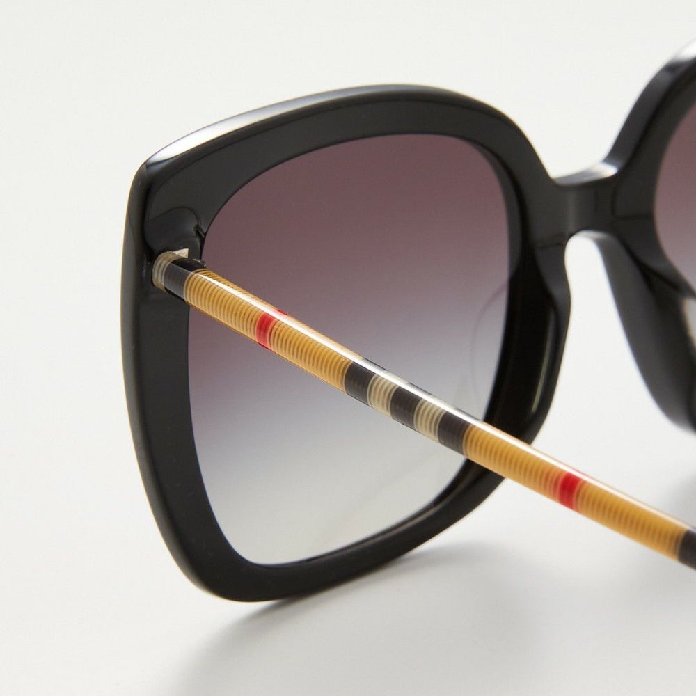 バーバリー BURBERRY メンズ レディース サングラス BE4323F 38538G BLACK VINTAGE CHECK/GREY