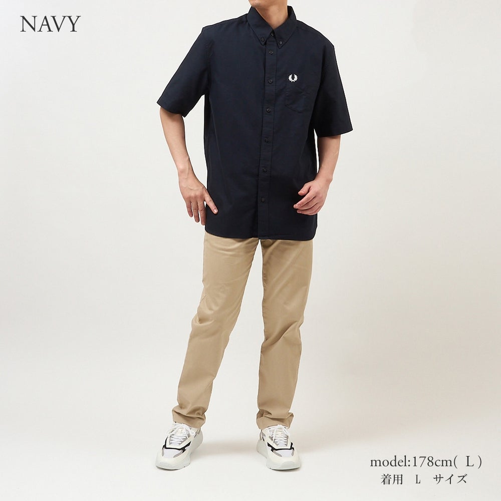 フレッドペリー FRED PERRY 半袖シャツ ボタンダウンシャツ オックスフォードシャツ M5503