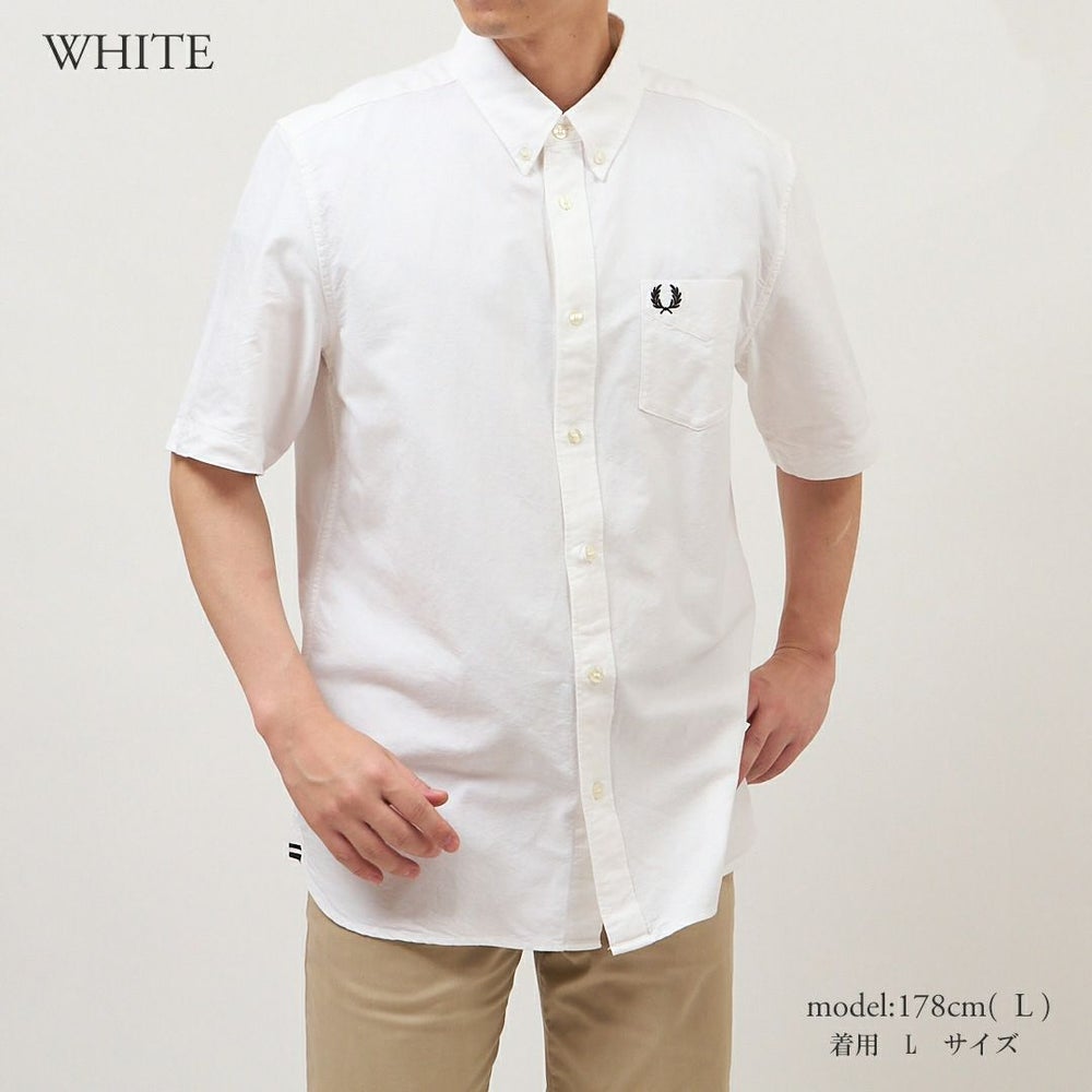 フレッドペリー FRED PERRY 半袖シャツ ボタンダウンシャツ オックスフォードシャツ M5503