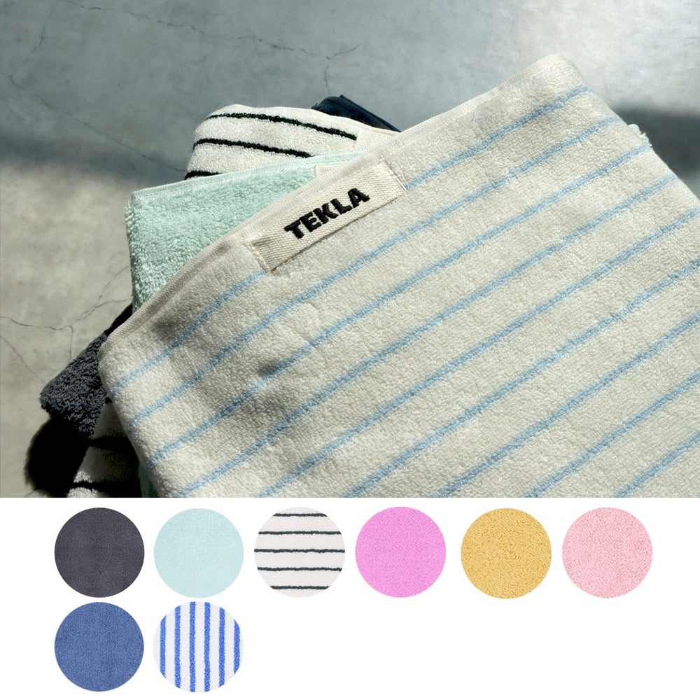 テクラ TEKLA タオル ミニバスタオル HAND TOWEL 無地/ストライプ 50cm×80cm