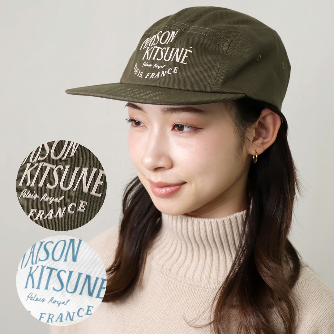 メゾンキツネ MAISON KITSUNE キャップ 帽子 LARGE FOX HEAD 6P CAP