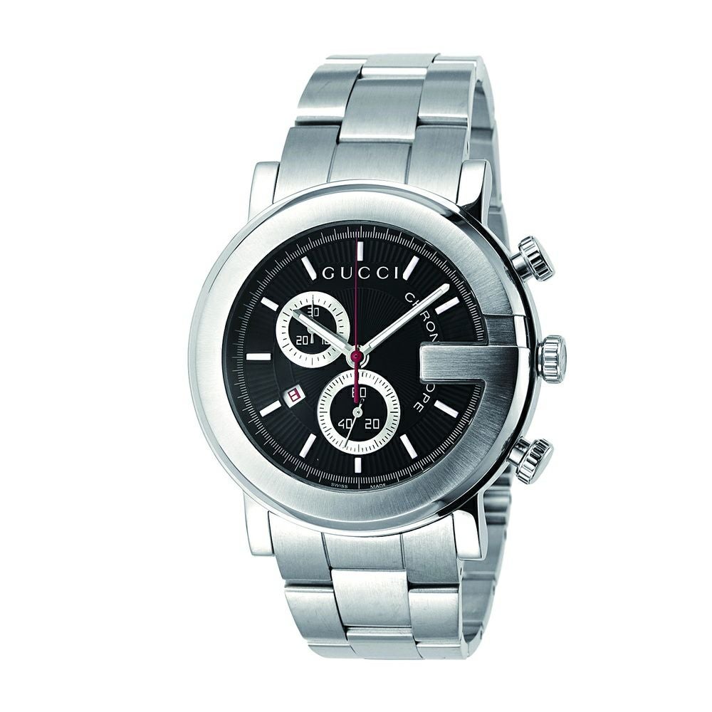 グッチ 時計 メンズ Gクロノ GUCCI YA101309 ブラック | 海外ブランド