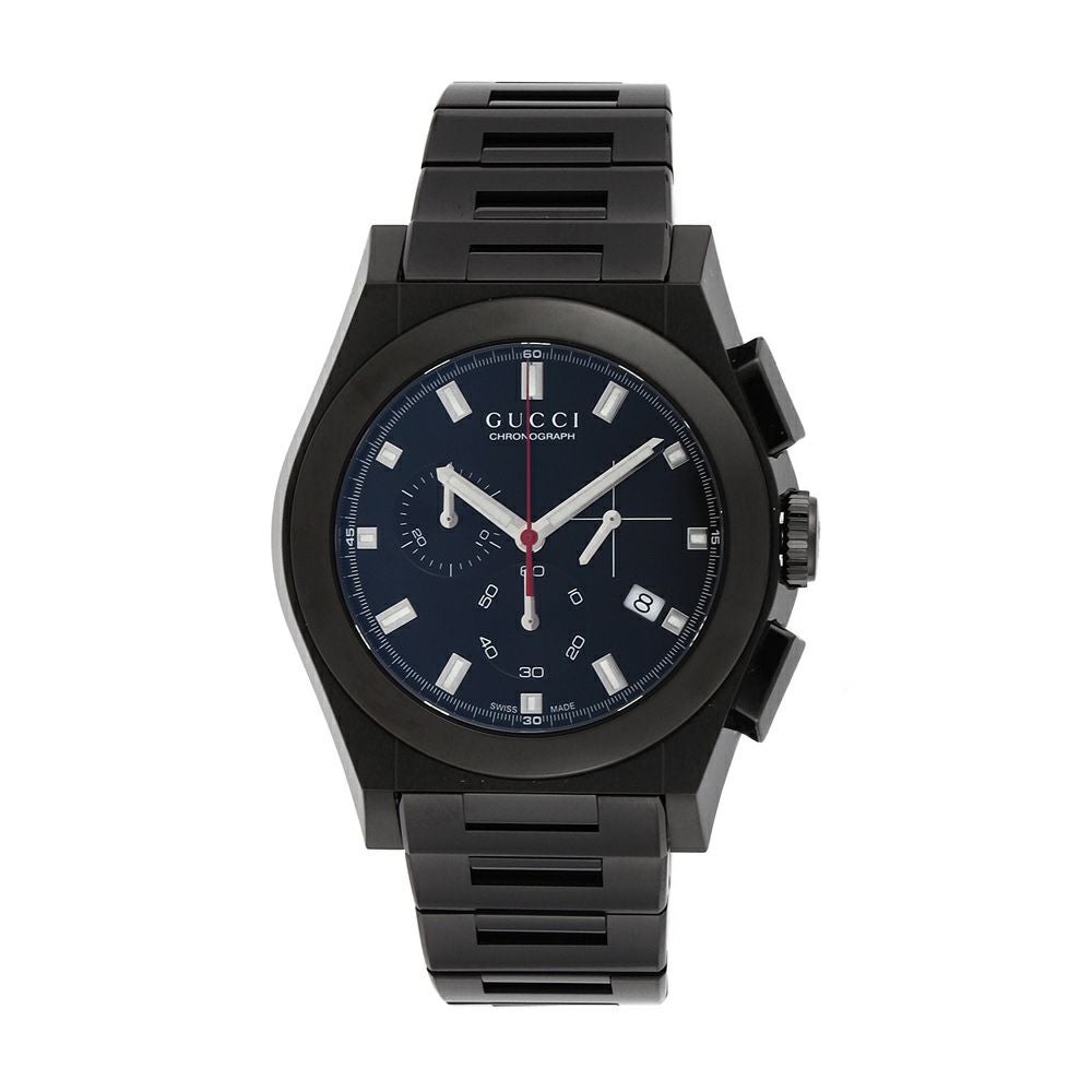 GUCCI クロノグラフ ブラック 腕時計 グッチ GUCCI 時計 Gクロノ YA101331 ブラック 【wcm】 | 海外ブランド