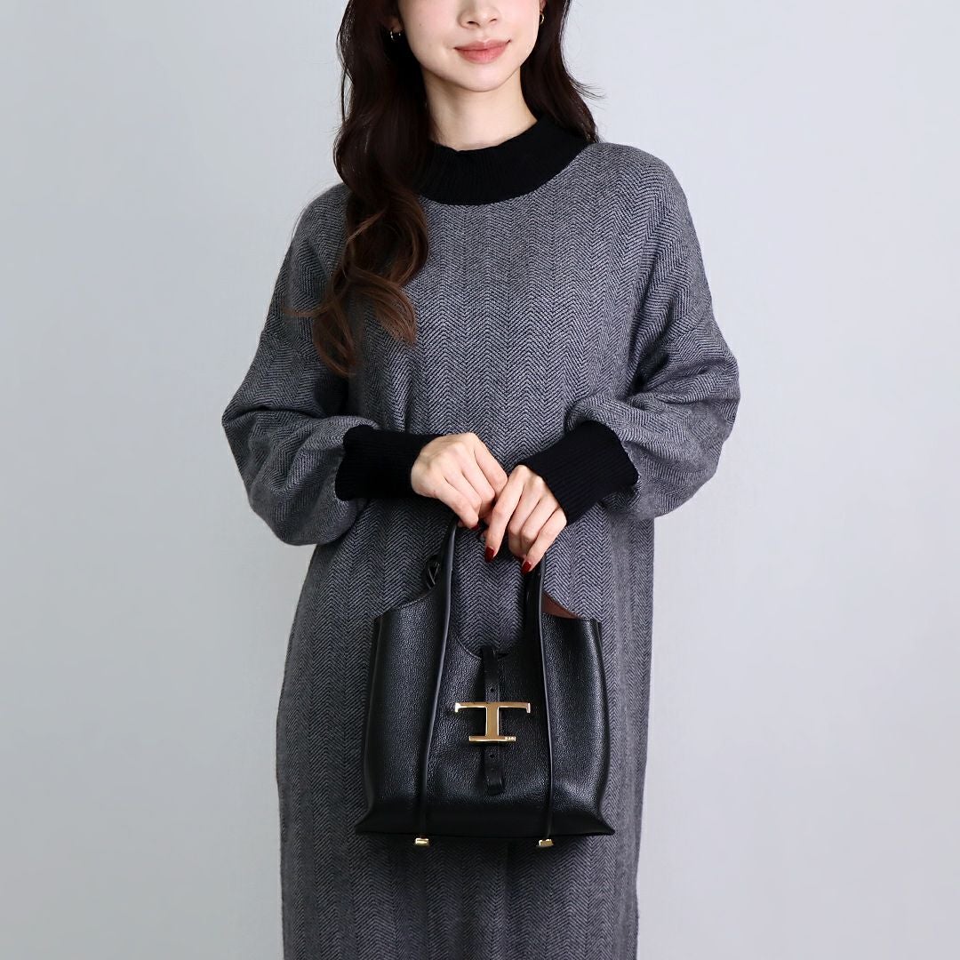 トッズ TOD'S 2WAYバッグ Tタイムレス XBWTSBA9100 Q8E B999 ブラック