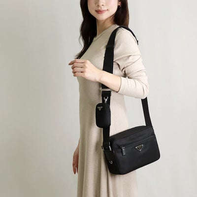 プラダ PRADA ショルダーバッグ 2VH112 2DMH XOP ブラック(F0002 NERO 