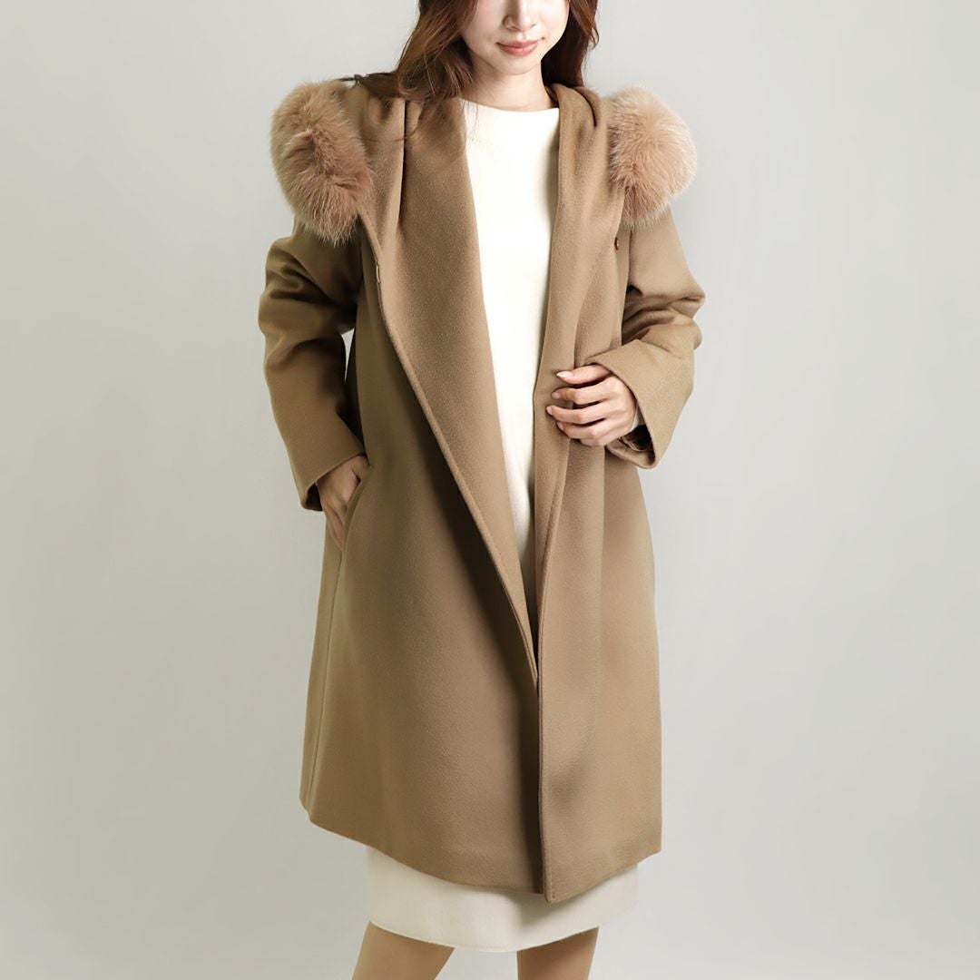 【極美品】BEAUTY&YOUTH ブラウンウールコートマンテコ コート .-- EYE （ミディアムブラウン） -MANGO - マンゴ公式