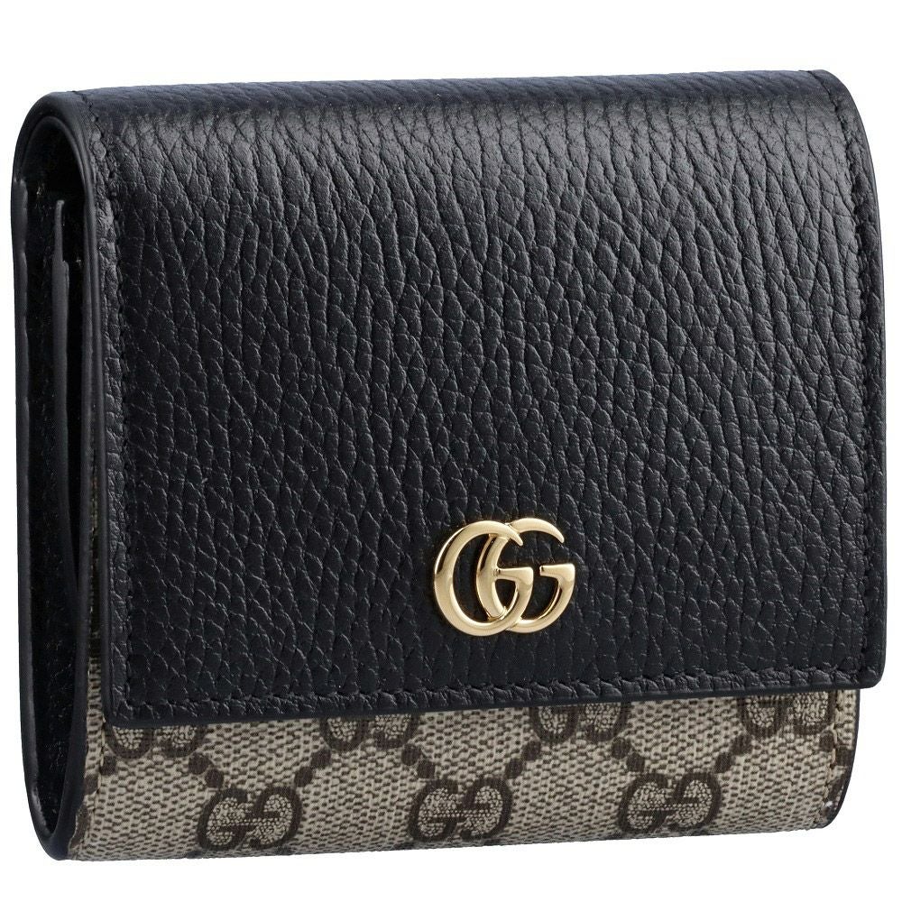 グッチ 折財布 【GGマーモント：GG MARMONT】 598587 17WAG ブラック