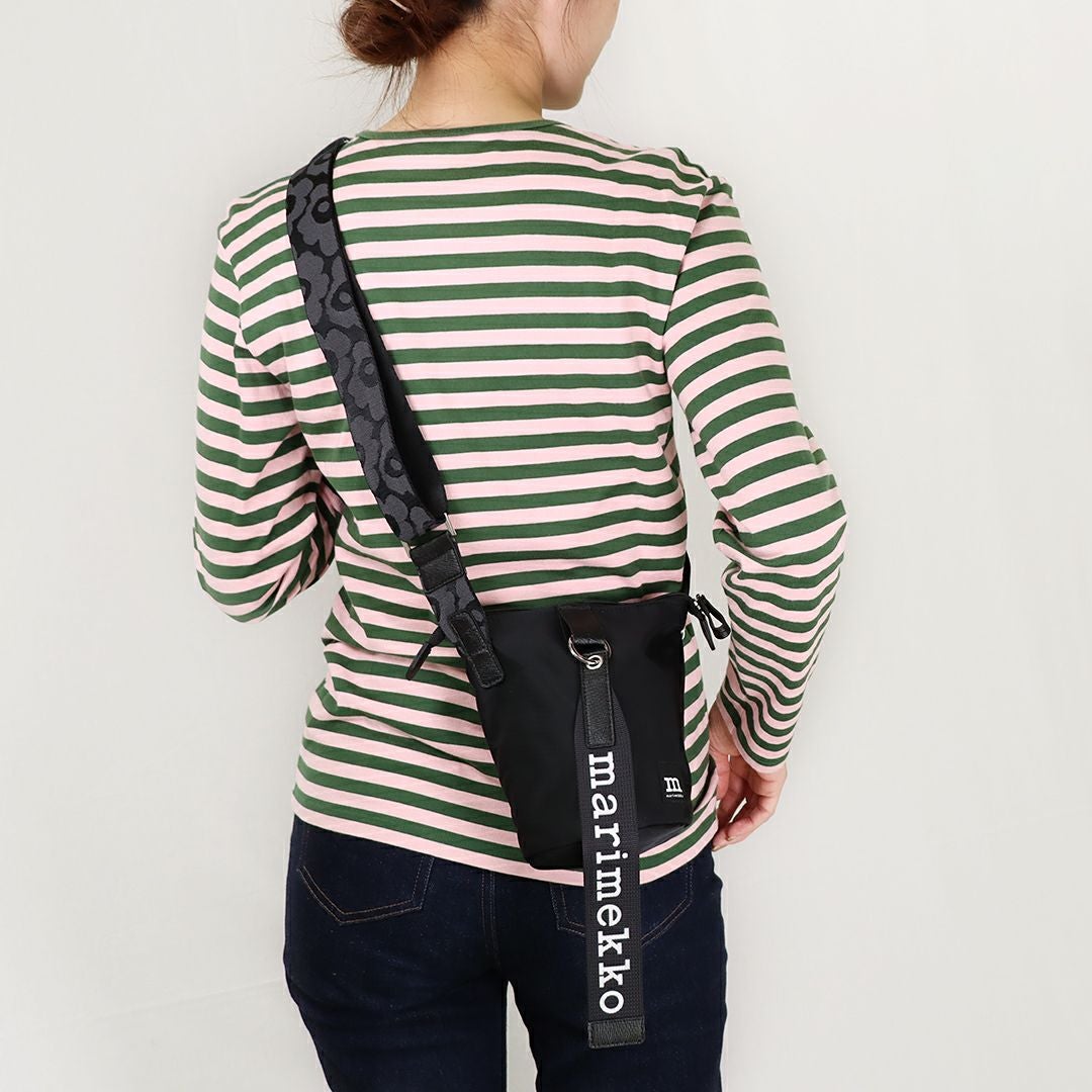 新品 マリメッコ Marimekko ショルダーバッグ ESSENTIAL BUCKET SOLID ブラック 楽天市場】【ショッパー特典付】 マリメッコ ショルダーバッグ