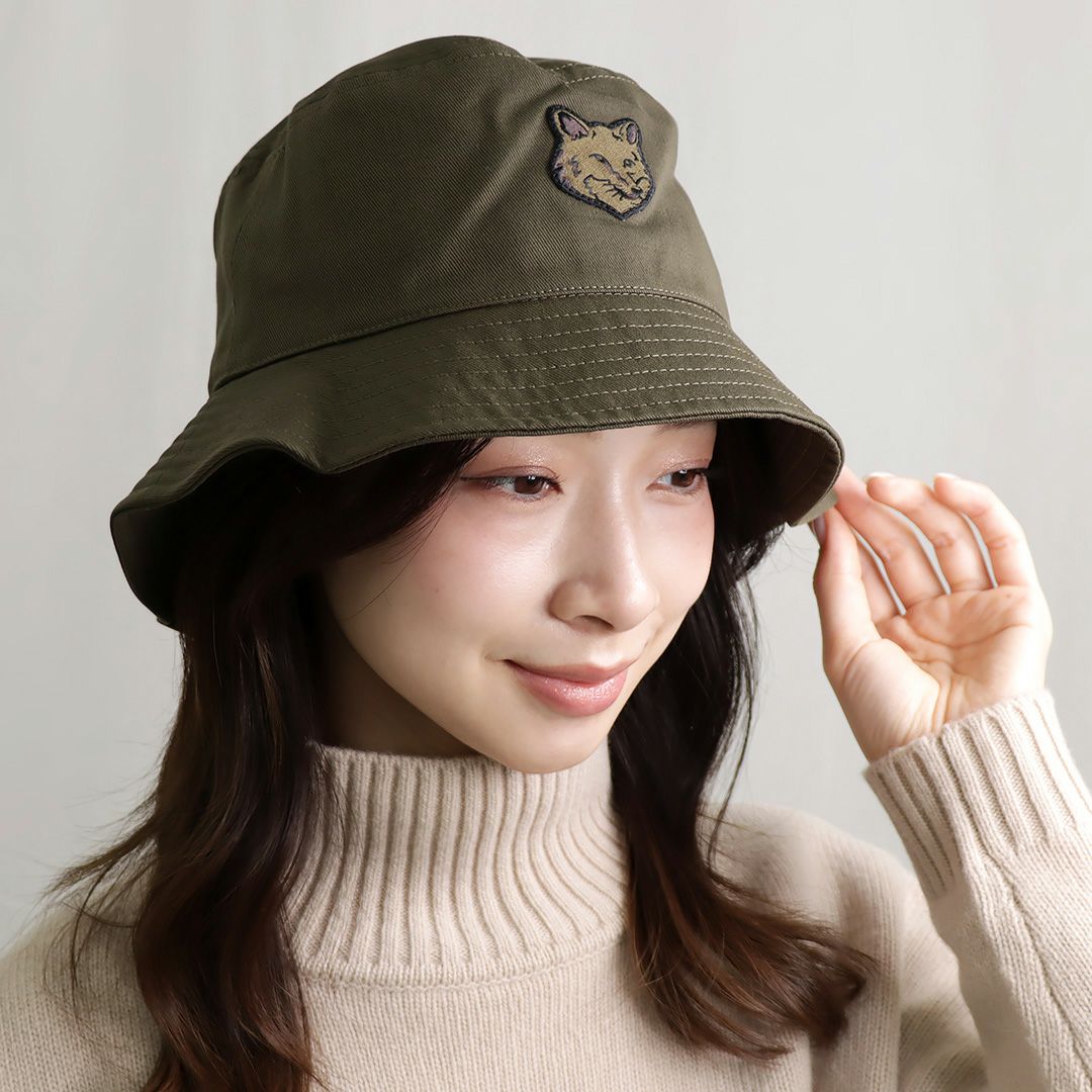 メゾンキツネ MAISON KITSUNE ハット バケットハット 帽子 FOX HEAD