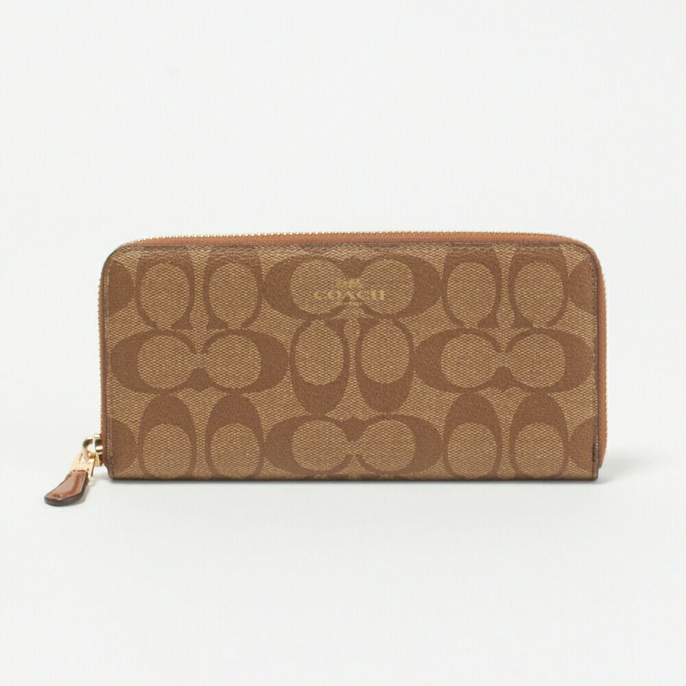【今日中OK】COACH  長財布  即決5000 COACH（コーチ） 長財布 ぺブルレザー シグネチャー 型押し リスト