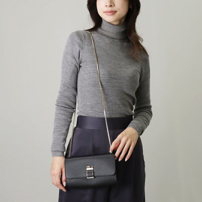 ヴァレクストラ VALEXTRA チェーンウォレット ショルダーバッグ ノーロ 