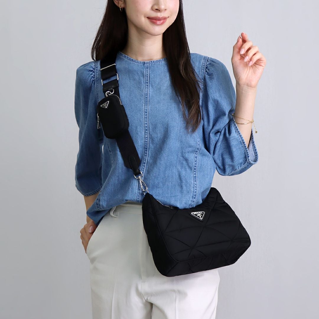 PRADA プラダ　ボディバッグ/ショルダーバッグ　黒 プラダ PRADA ショルダーバッグ 1BC151 RDJN B9O ブラック(F0002 NERO