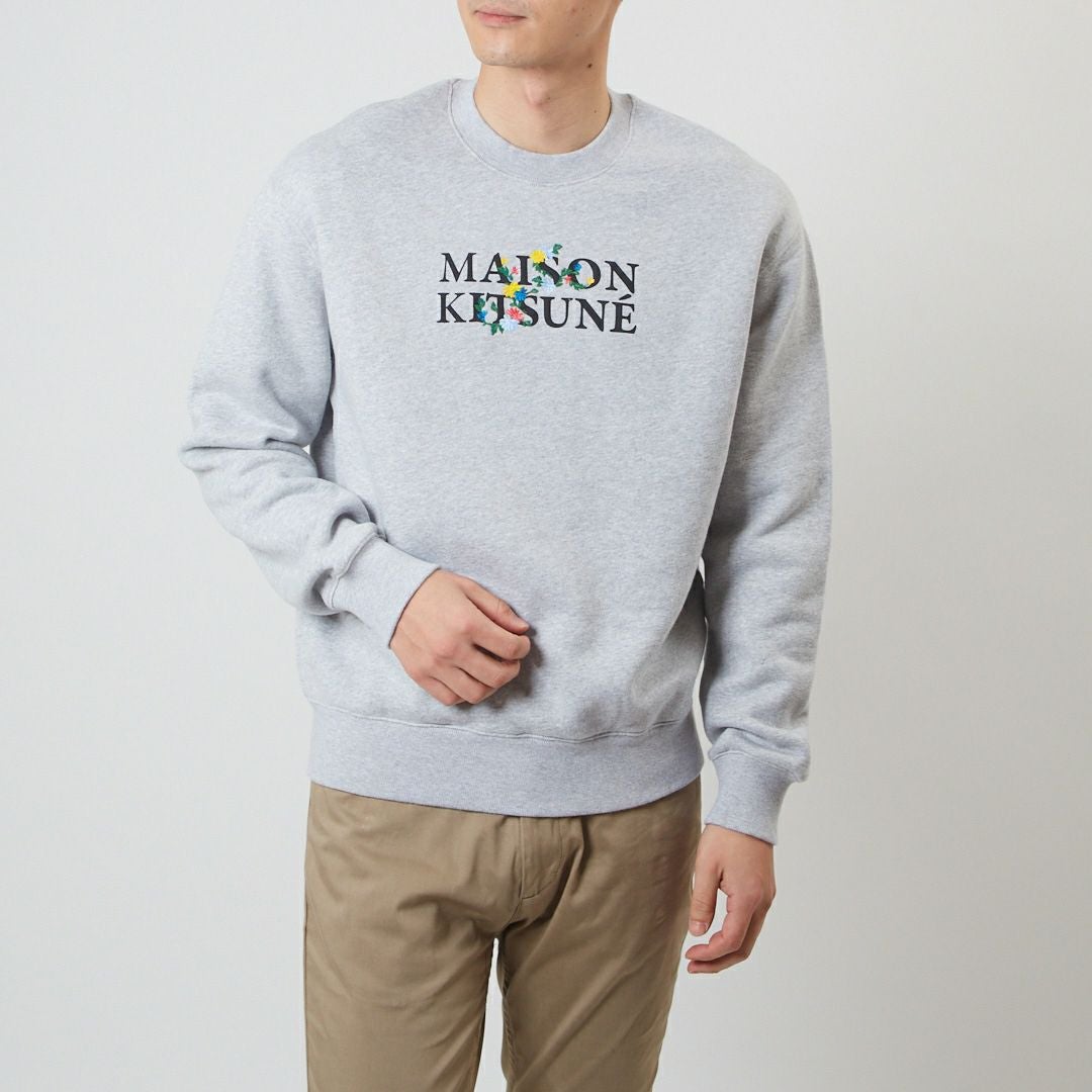 メゾンキツネ MAISON KITSUNE メンズ トレーナー スウェット FLOWERS