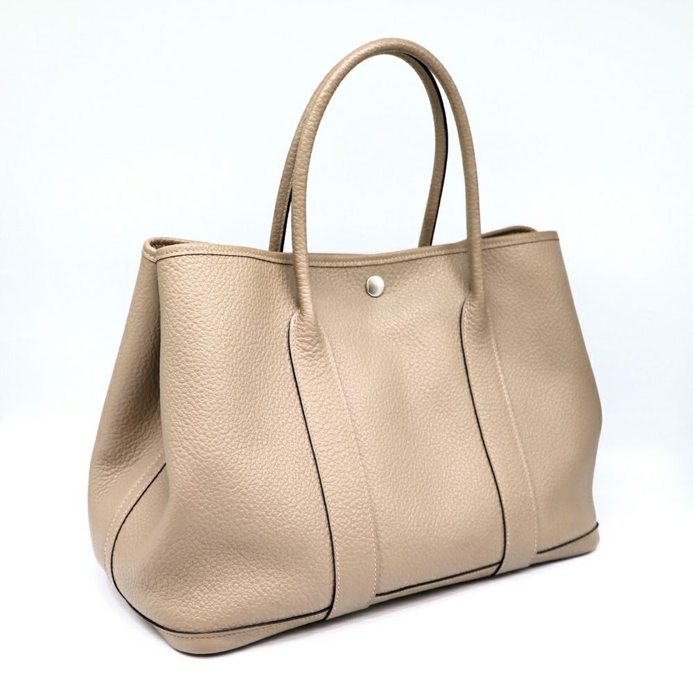 【リユース品】 エルメス HERMES バッグ ハンドバッグ ガーデンパーティPM ベージュ 【お取り寄せ】