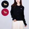メゾンキツネ MAISON KITSUNE レディース クルーネックニット ベイビーフォックスパッチフィッティドカーディガン LW00508KT1006 ピンク