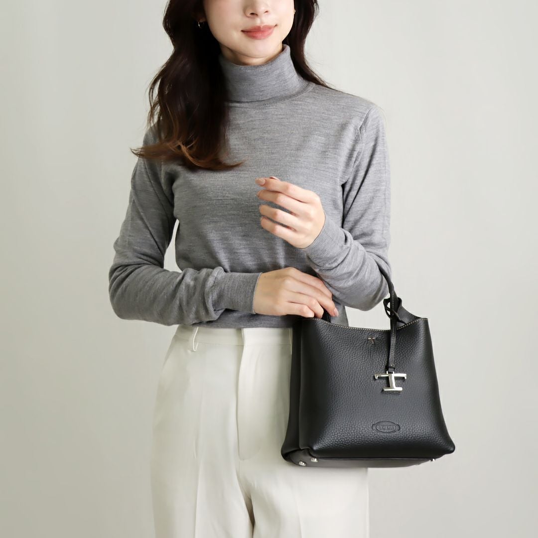 トッズ TOD'S 2WAYバッグ T タイムレス XBWAPAA9100 QNK B999 ブラック