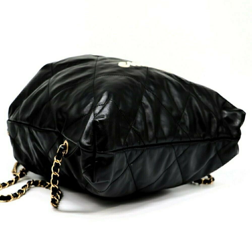 【リユース品】 シャネル CHANEL バッグ リュックサック ナップサック AS3313 ブラック/ゴールド金具 【お取り寄せ】