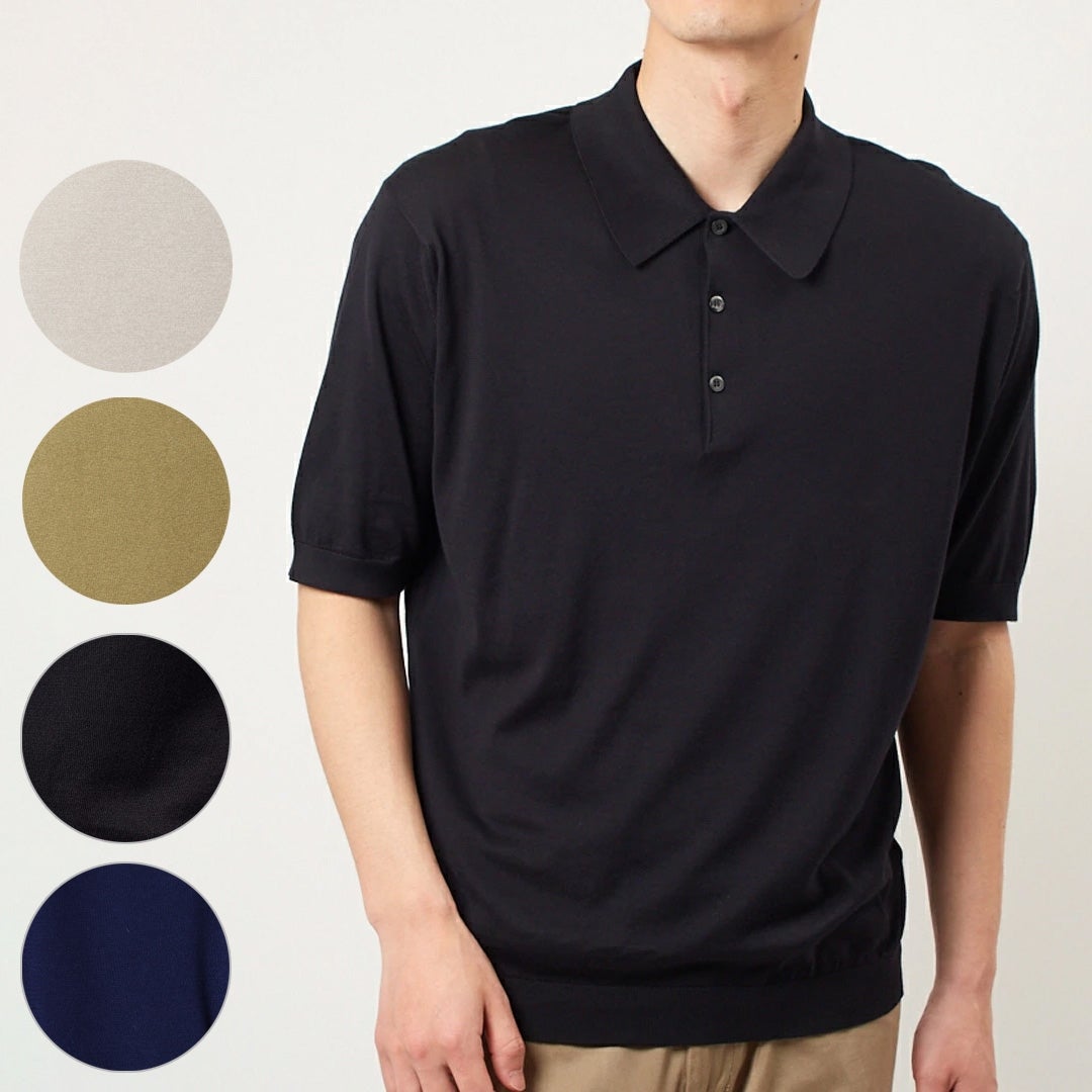 ジョンスメドレー JOHN SMEDLEY メンズ ポロシャツ 半袖ニット ISIS